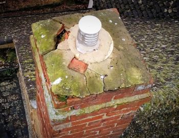 chimney defect found on building survey