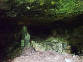 inside cave found on building survey