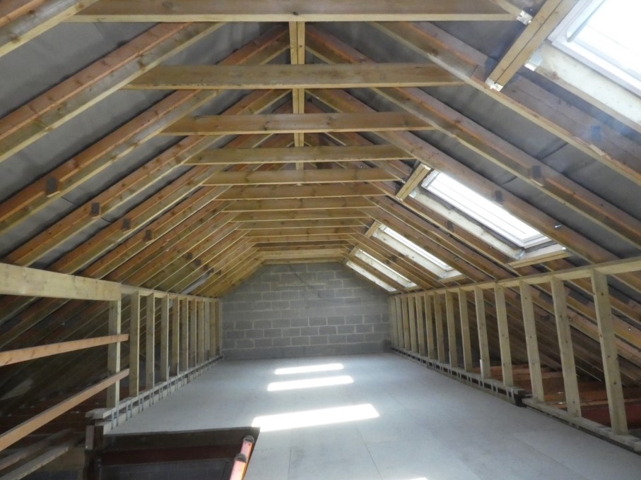 Roof space after extension