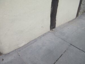 render causing damp found by building surveyor
